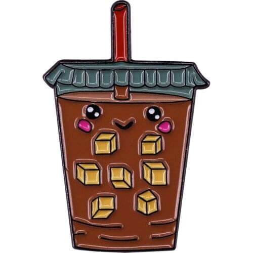 For My Iced Coffee Queens Pin Espresso Latte Cup Brooch Coffee/food lovers will freak out over how cute this is