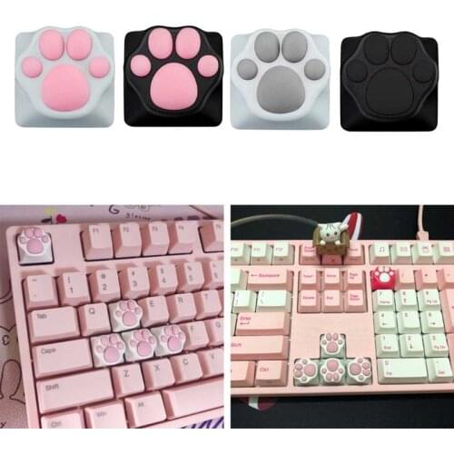 Personality Customized ABS Silicone Kitty Paw Artisan Cat Paws Pad Keyboard keyCaps for Cherry MX Switches 667C