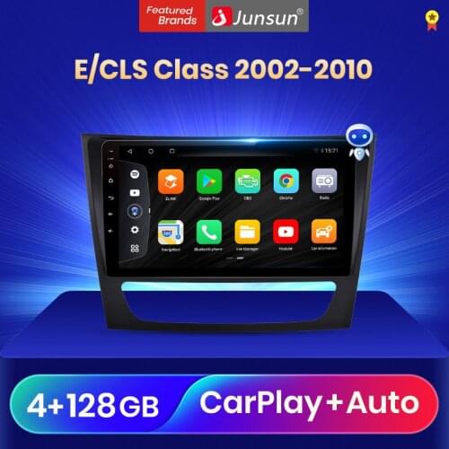 Junsun V3 Qualcomm Android 10 Car Radio Multimedia Player For Mercedes Benz W211 W219 E300 2002-2010 Autoradio Stereo 2Din dvd