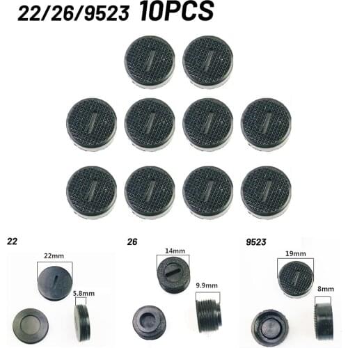 10pcs Carbon Brush Holder Cap Cover For Electric Hammer Electric Drill Angle Grinder Carbon Brush Plastic Screw Cap Cover