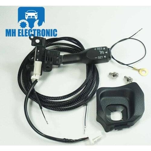 MH ELECTRONIC Set Cruise Control Switch for Toyota Land Cruiser With Switch 84632-34017 & Cover 45186-0G030-C0 & Wires Screws