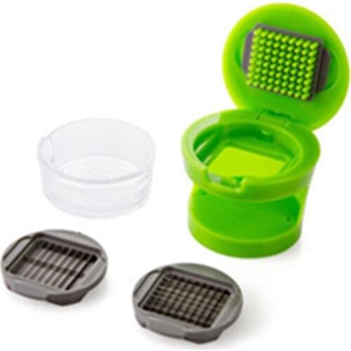 Garlic Grater Mini Portable ABS Stainless Steel Garlic Press Chopper Slicer Hand Presser Grinder Crusher Kitchen Tool