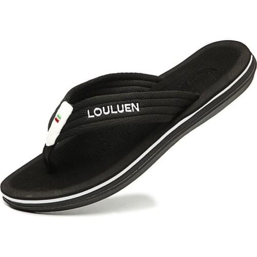 Mens Casual Shoes Summer2021 Beach Men Flip Flops Slippers Skid-Proof Good Quality Shoes Soft Comfortable Beach Mens Shoes