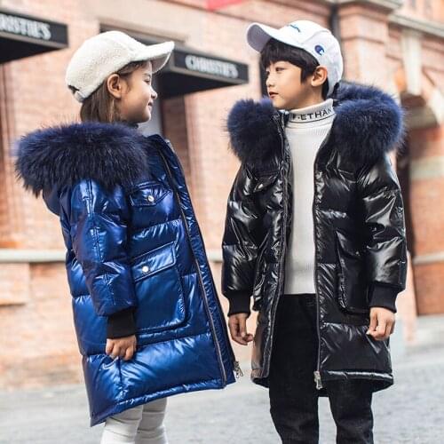New 2020 Winter Jacket Parka For Boys And Girls Coats ,90% Down Girls Jackets Childrens Clothing Snow Wear Kids Outerwear W845