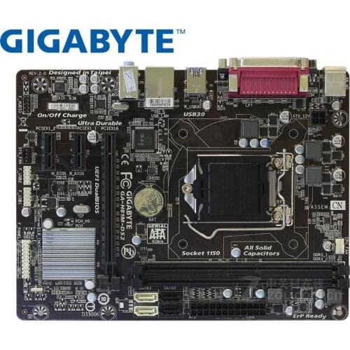 Original motherboard for Gigabyte GA-H81M-DS2 LGA 1150 DDR3 16GB USB3.0 I3 I5 I7 H81M-DS2 H81 Desktop motherboard
