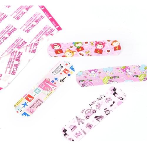 50PCS/lot Cartoon Band Aid Hemostasis Adhesive Bandages Skin Care Waterproof Breathable First Aid Emergency Kit For Kids