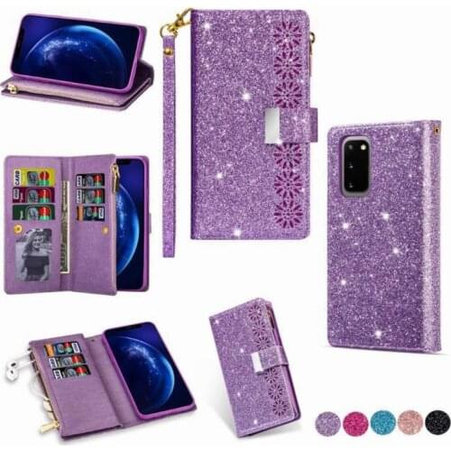 Transparent Phone Case For IPhone 11 12 Mini Pro Max SE 2020 Soft Shockproof Cases Cover Multi-card Zipper Wallet Phone Case