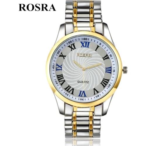Luxury Brand Rosra Watches Men Watches Stainless Steel Mens Watch Luxury Quartz Watches Men Cheap Watches relogio masculino