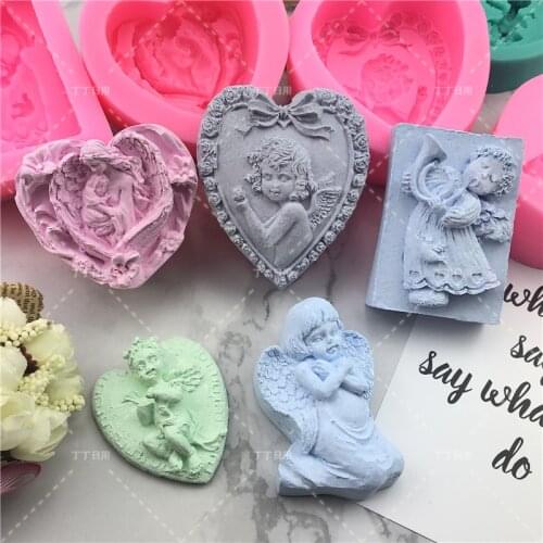 Sugarcraft Newest Love Baby Girl Angel silicone mold fondant mold cake decorating tools chocolate gumpaste mold