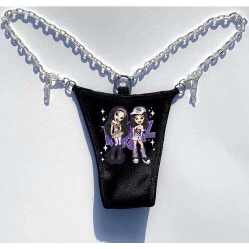 Hiphop Panties rap Panties 1of1 Panties Sexy panties Cute panties Iron chain panties y2k Panties Harajuku Panties Kawaii Panties