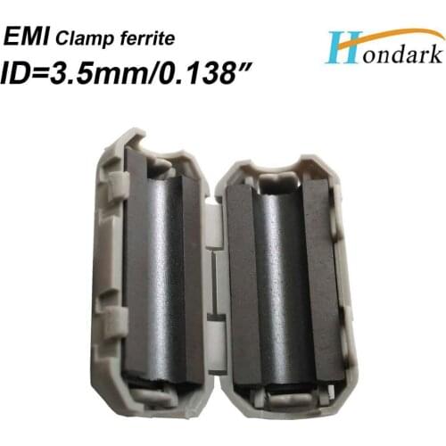 Inner 3.5mm 0.14''EMI filter ferrite bead cable wires Noise cancel ferrite ring RF choke ferrite core ferrite snap,150pcs/lot