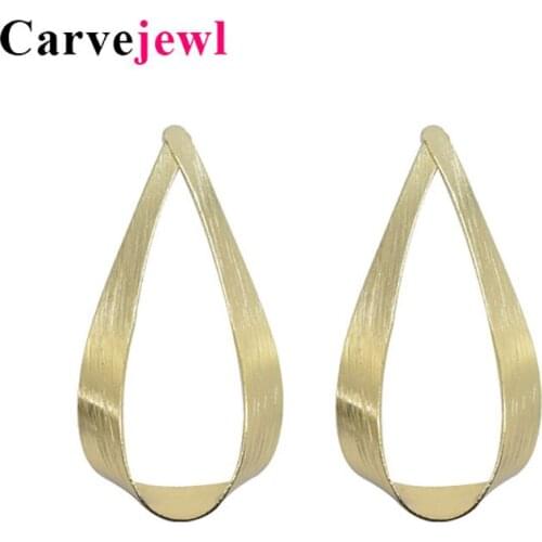 Carvejewl stud earrings water drop hollow earrings for women fashion jewelry gothic 2019 spring style girl gift bijoux hot sell