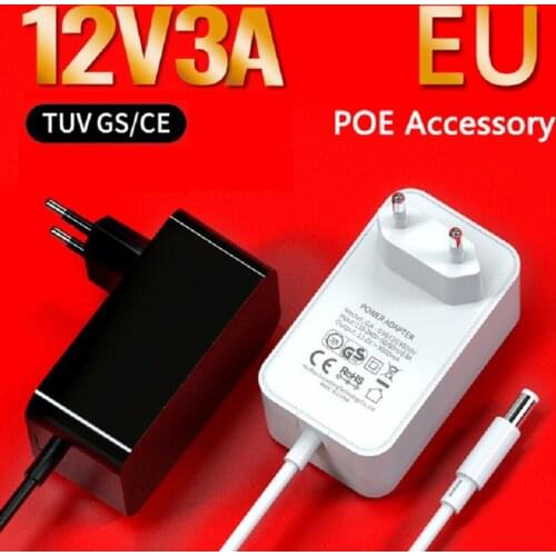 1PC High Quality 12V3A 100-240V 36W EU Plug Power Adapter Charger Power Supply Adapter