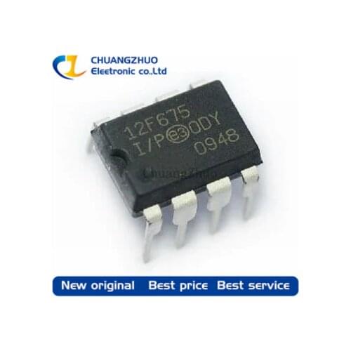 100pcs/lot PIC12F675-I/P PIC12F675 DIP8 new original