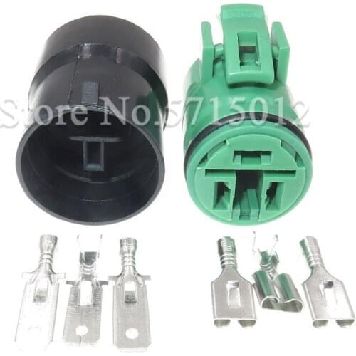 3 Hole 90980-10341 90980-11491 Round Alternator Plug Waterproof Wiring Harness Female Male Socket For Mitsubishi