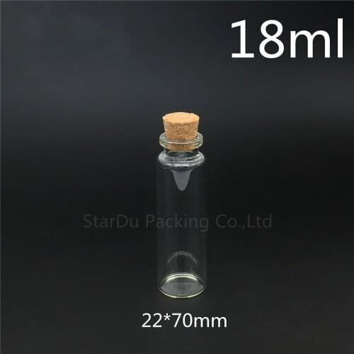 600pcs 20ml Small Cute Mini Cork Stopper Glass Bottles Vials Jars Containers 20cc Small Wishing Bottle with Cork
