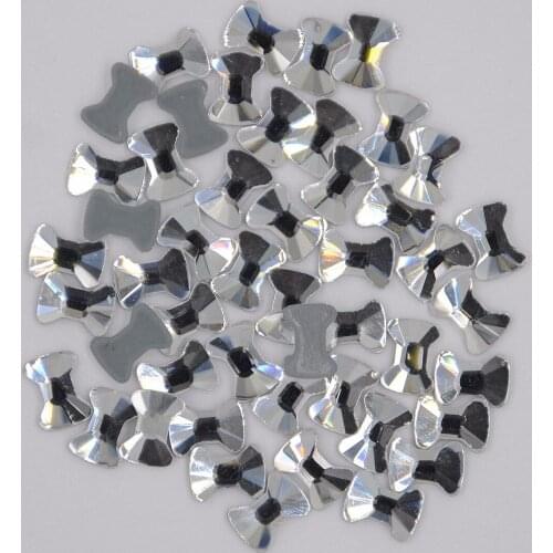 AAAA+Best Quality 4x6mm 6x9mm Bow Tie Crystal Clear DMC Hot Fix Rhinestone More Shiny Super Bright Hotfix Iron On Stones