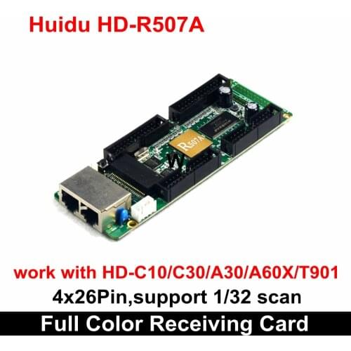 Free Shipping Huidu HD-R507A Tiny Pixel Pitch Full Color Receiving Card 4x26 Pins
