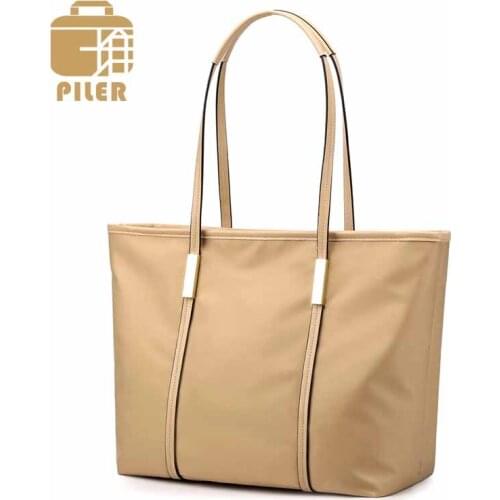 Piler Brand Oxford Tote Bag for Women Shoulder Bags Large Luxury Handbags Nylon Designer Shopper Bag Women Handbags and Purses