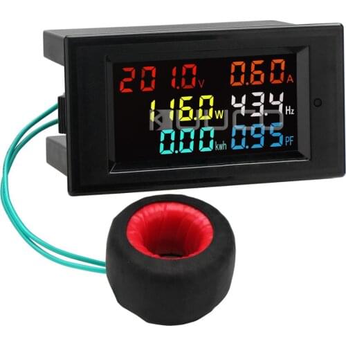 AC 80~300V 100A Digital Voltage Meters Indicator Power Energy Voltmeter Ammeter Current Amps Volt Wattmeter LCD Tester Detector