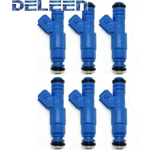 Deleen 6x High impedance Fuel Injector 0280155715 For Jeep Car Accessories