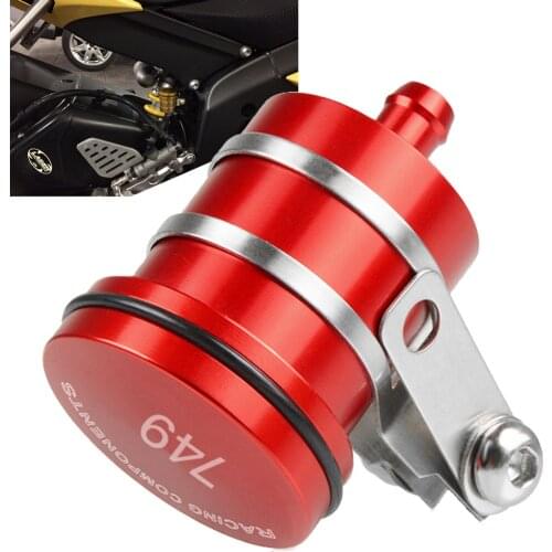 For DUCATI 749 749S 749 2003 2004 2005 2006 CNC Aluminum Motorcycle Clutch Tank Cylinder Master Oil Cup Brake Fluid Reservoir