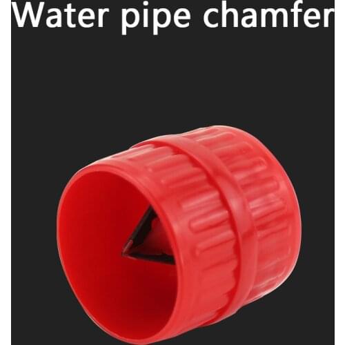 Water Pipe Chamfer Pvc/ppr Red The Pipe Chamfering Machine Plastic Pipe/brass Inside and Outside The Reamer 1 Pcs