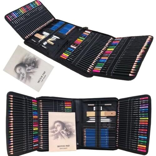 Best Gift 144 Pcs Pencil Set for Draw Coloring Pencils Art Kit Sketch Pencils Set Drawing Pencil for Artists Kids Art Supplies