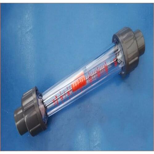 LZB-15S Plastic Flowmeter Water Rotameter ( Long Tube BSP thread Connection) Flow range 40-400L/h,LZB15S Tools Flow Meters