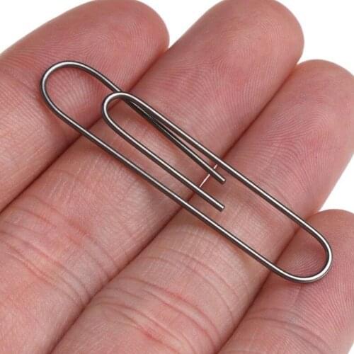 Wire Mentalism Metal Paper Clip Prop Nitinol Change Self Bending Clip Illusion Street Toys Trick Stage Paper Me Z3H1