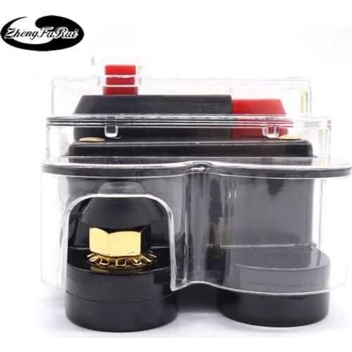 Car audio modification with switch automatic fuse holder power protection automatic recovery circuit breaker