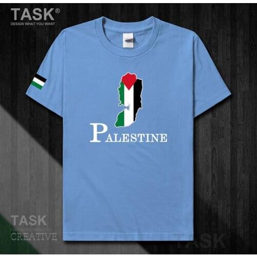 State of Palestine Palestinian PS PSE national team mens t shirt tops Short Sleeve sports clothes new summer cotton t-shirt 50