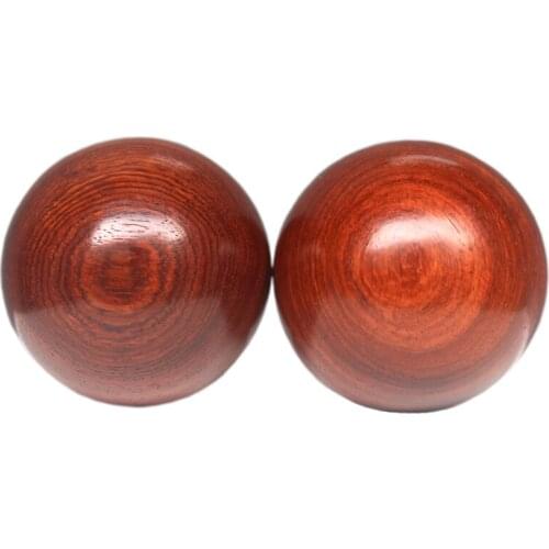 4pcs 5cm Redwood fitness handball solid middle-aged and elderly massager gift solid wood green rosewood health exercise ball