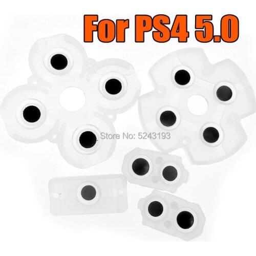 6sets L1 R1 L2 R2 Rubber Silicon Conductive Button Pad Set ForPS4 jds 050 Full Conductive rubber pad FOR PS4 JDS 050 JDM 055