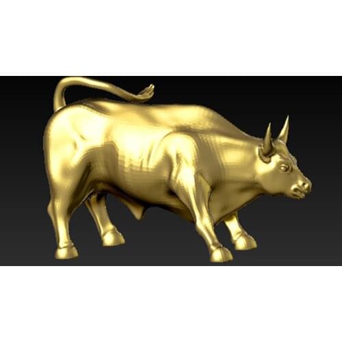 New Bull 3D model for cnc 3D carved figure sculpture machine in STL file format