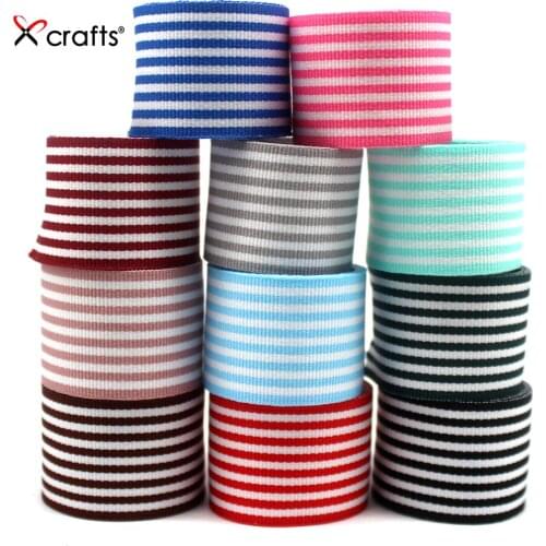 New 1" 25MM Grosgrain Ribbon Printed Stripe For DIY Hairbow Crafts Decoration 100yds/roll Free shipping