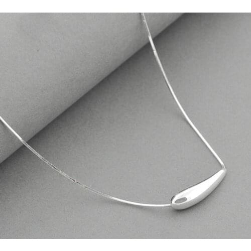 Eggplant Pendant Short Korea Fresh Gift New 925 Sterling Silver Clavicle Chain Temperament Trendy Female Necklace SNE171