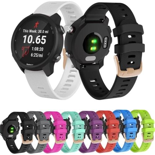 Bracelet Soft Silicone Watchband For Xiaomi Huami Amazfit GTR 42MM/Huawei GT 2 42mm/Amazfit GTS/Forerunner 245 645 Wrist Strap