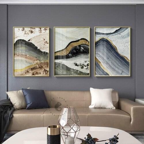 Hand Painted Affordable Luxury Abstract Living Room Decorative Painting Restaurant Wallpaper Simple Hallway Wall Painting