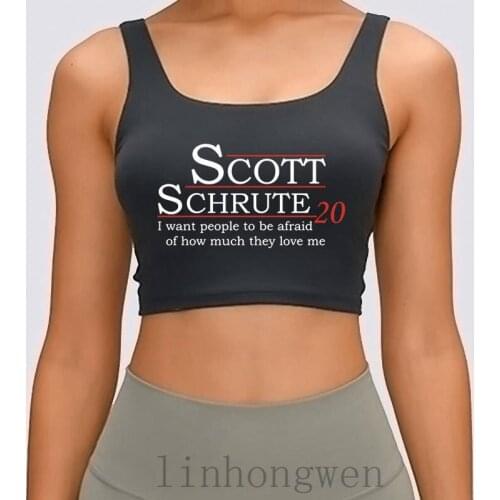 Scott_Schrute_2020 Women Tank Top Design S-XL Fit Summer Funny Male Trend Crop Top