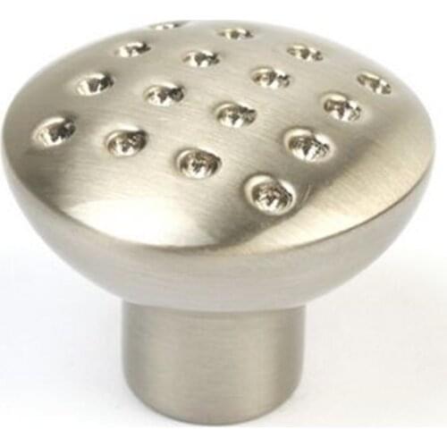 Silver drawer cabinet knob pull stain nickel dresser cupboard door handle knob 33mm modern simple fashion furniture knob handle