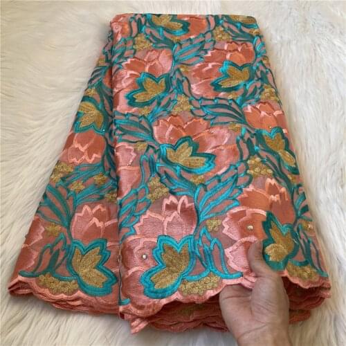 Swiss Voile Lace In Switzerland Tissu African Dry Lace Nigerian Polish Lace Hot Sale Cotton Fabric High Quality 5yards