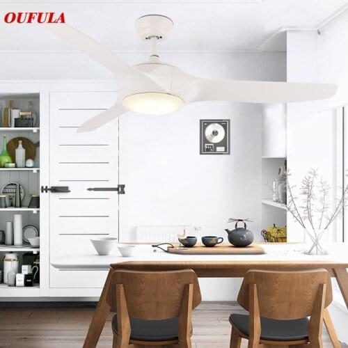 AOSONG Modern Ceiling Fan Lights Lamps With Remote Control Contemporary Fan Lighting For Dining Room Bedroom Restaurant