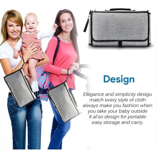 Waterproof Changing Pad Diaper Travel Outside Multifunction Portable Baby Diaper Cover Mat Clean Hand Folding Diaper Bag