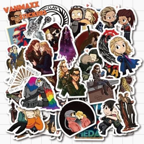 VANMAXX 50 PCS The 100 Hot American TV Drama The Hundred Stickers Waterproof Vinyl Decal for Car Laptop Helmet Bicycle Luggage