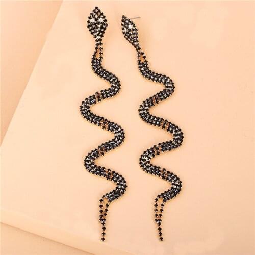 JUJIA Tassel Earrings Fashion Famous Luxury Brand Designers Long Charm Snake Dangle Earrings Brincos For Women