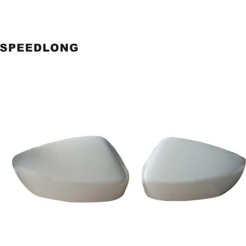 1Pair Car Rear View Mirror Cover Cap Trim Fit For MAZDA 3 AXELA 2014-2016