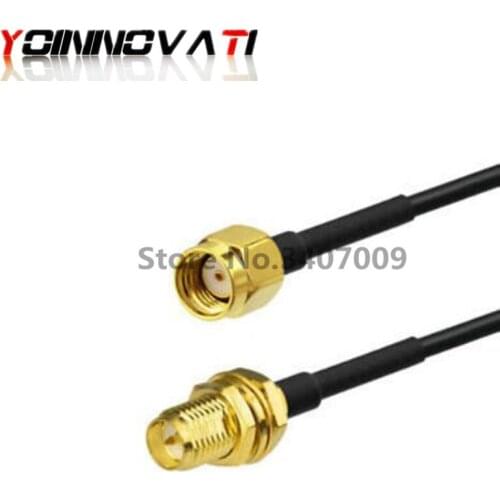 1pcs/lot WiFi WAN Router 3M Wi-Fi Antenna Extension Cable RP-SMA