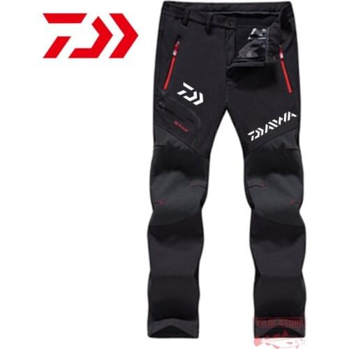 2021 Daiwa Spring Autumn Men Fishing Pants Breathable Outdoor Sports Hiking Camping Waterproof Quick Dry Pants Fishing Clothes