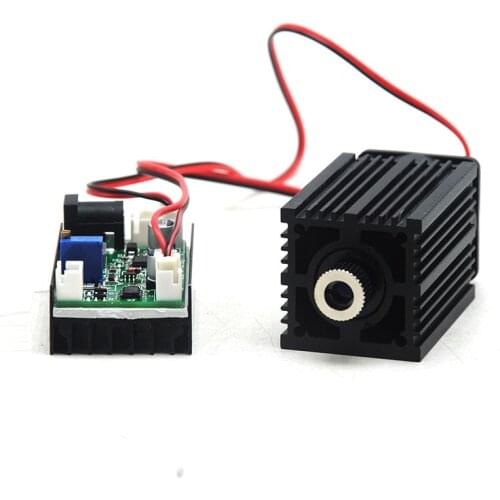 33mmx50mm DC12V Focusable 1w 1000mw 850nm Infrared IR Dot Laser Diode Module w Cooling Fan and Driver Out TTL Long-time Working